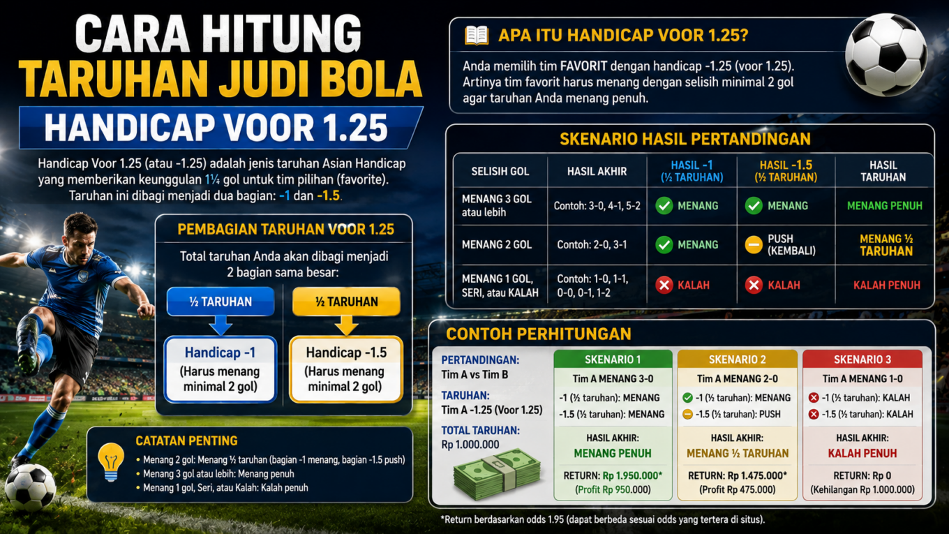 Handicap Voor 1.25
